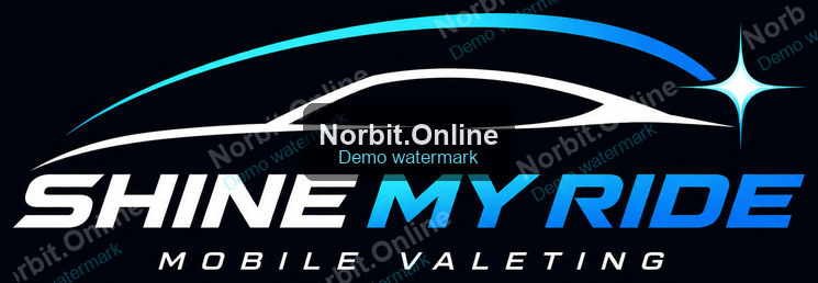 Shine My Ride — Mobile Valeting (concept logo, demo watermark)